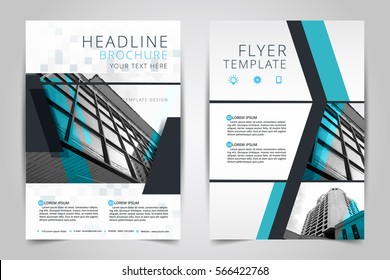 Cover design annual report,vector template brochures, flyer, presentations, Leaflet cover,  Abstract flat background, building, layout in A4 size