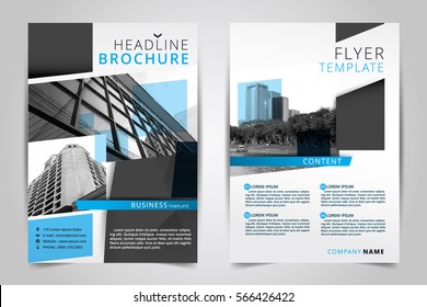 Cover design annual report,vector template brochures, flyer, presentations, Leaflet cover,  Abstract flat background, building, layout in A4 size