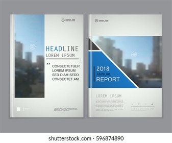 Brochure Geometric Layout Design Template Annual Stock Vector (Royalty ...