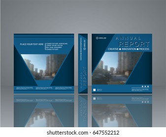	
Cover design annual report,vector template brochures, fl yer, presentations, leaflet, magazine size. White with blue abstract background