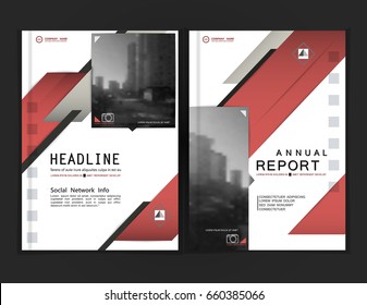 	
Cover design annual report,vector template brochures, fl yer, presentations, leaflet, magazine size. White with red abstract background