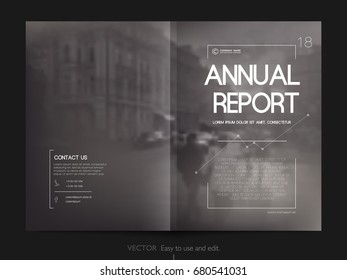 Cover design annual report,vector template brochures, flyers, presentations, leaflet, magazine a4 size. Minimalistic design background