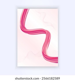 cover design background with liquid abstract wavy colorful gradient red
