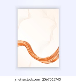 cover design background with liquid abstract wavy colorful gradient brown