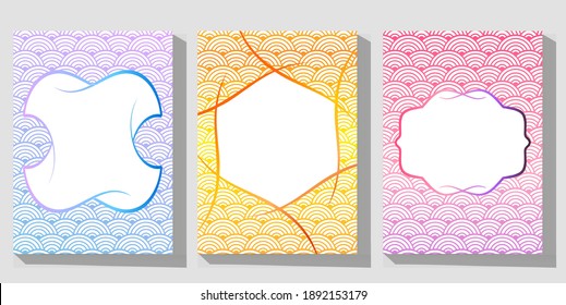 Cover Design Background, mandala pattern, multilevel semicircle shape, with subtle g diradient color gradations, plus a Frame pattern in the middle to fill in the text, according to your needs