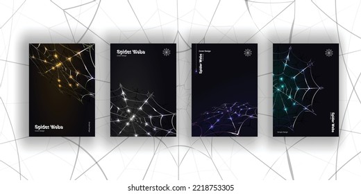 cover design background spider webs sustaible use for cover, poster