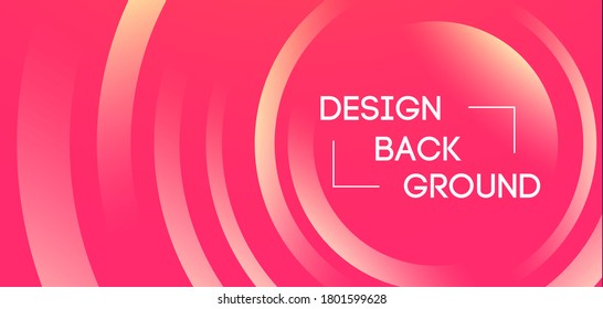 Cover design banner with circle modern color gradient minimalistic style for presentation, flyer, brochure, decoration, catalog, poster, book, magazine etc. Vector Illustration 10 eps