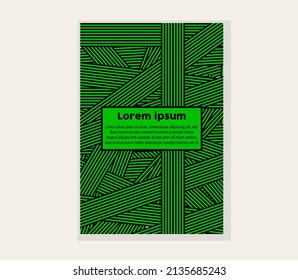 Diseño de portada. Hermosa y original plantilla A4.