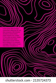 Cover design. Beautiful and original A4 template.