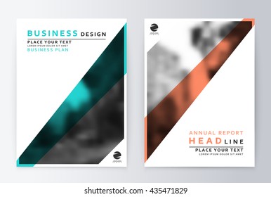 Cover design blue and red. Template brochure. Flyer annual report layout. Presentation template business flyer a4 blue.