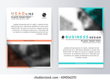 Cover design blue and red. Template brochure. Flyer annual report layout. Presentation template business flyer a4 blue.