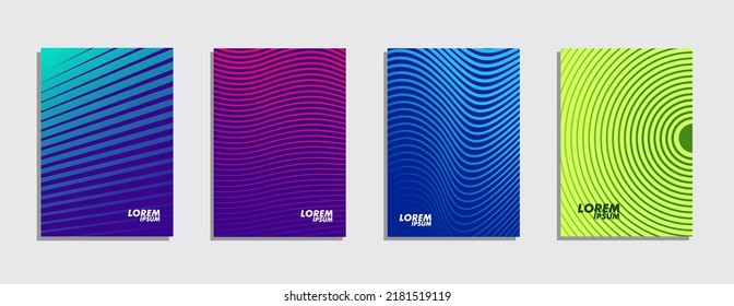 cover design, book, banner, social media, minimalist colorful halftone gradient simple, elegant, luxury, futuristic, geometric pattern stripes