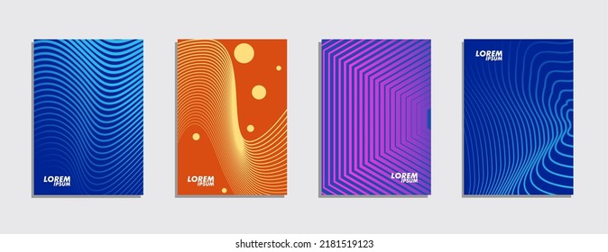 cover design, book, banner, social media, minimalist colorful halftone gradient simple, elegant, luxury, futuristic, geometric pattern stripes