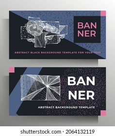 Cover design for book, magazine, brochure, catalog, poster, banner. Set of vector templates. The graphic elements are drawn by hand.