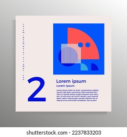 Diseño de portada para folleto, folleto, carpeta, libro, cartel. Plantilla geométrica vectorial con lugar para el texto.