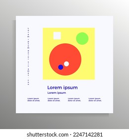 Diseño de portada para folleto, folleto, carpeta, libro, cartel. Plantilla geométrica vectorial con lugar para el texto.