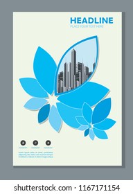 cover design brochure annual report flyer template