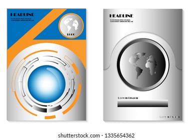 Cover design brochure background