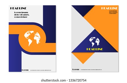 Cover design brochure background