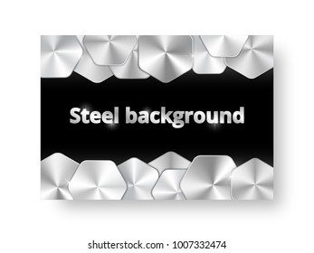 The cover design of the brochure with chrome plated silver cone gradient plates and light flashes.