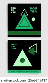 Cover design for brochure, flyer, folder, poster. Set of vector geometric templates.