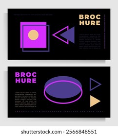 Cover design for brochure, flyer, folder, poster. Set of vector geometric templates.