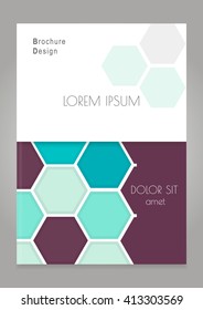 Cover design for Brochure leaflet flyer. Creative concept cover for catalog, report, brochure, poster. A4 size. Vector illustration