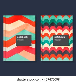 Cover design for brochure,booklet,flyer etc. Geometric poster. A5 format template. Vector illustration.