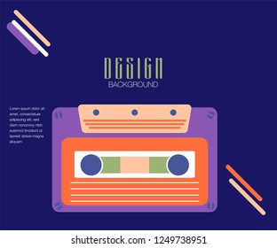Cover design for brochure,booklet,flyer etc. Retro geometric poster
