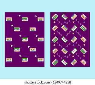 Cover design for brochure,booklet,flyer etc. Retro geometric poster
