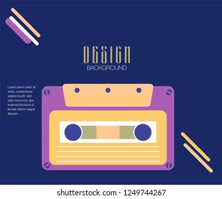 Cover design for brochure,booklet,flyer etc. Retro geometric poster