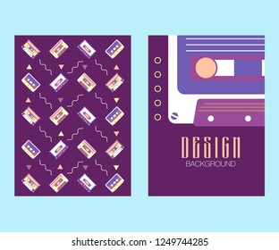 Cover design for brochure,booklet,flyer etc. Retro geometric poster