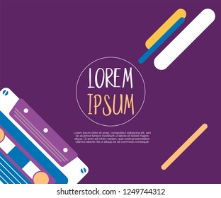 Cover design for brochure,booklet,flyer etc. Retro geometric poster