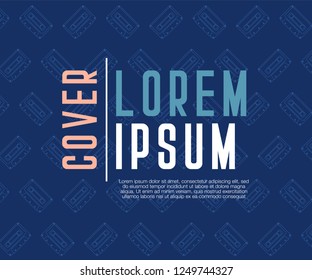 Cover design for brochure,booklet,flyer etc. Retro geometric poster