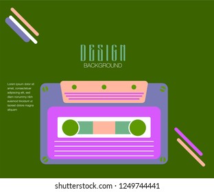 Cover design for brochure,booklet,flyer etc. Retro geometric poster