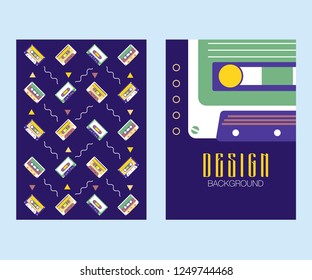 Cover design for brochure,booklet,flyer etc. Retro geometric poster