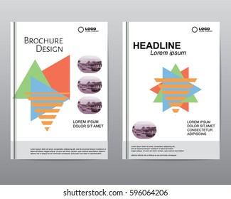 Cover design brochures, vector template flyers, annual report, presentations, magazine a4 size, business mockup. Abstract geometric background.