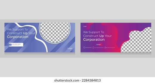 Cover design for business agency corporate creative design