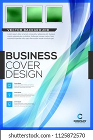 Cover design. Business layout template. Annual report, flyer, magazine, presentation. Abstract background. Vector illustration
