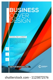 Cover design. Business layout template. Annual report, flyer, magazine, presentation. Abstract background. Vector illustration