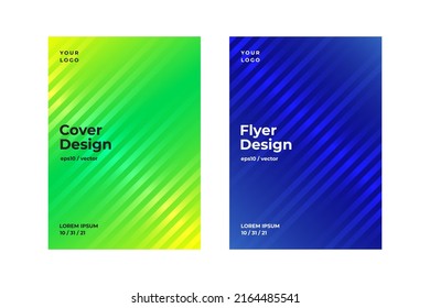 Cover design for catalog, brochure, leaflet, handbill, blank, booklet, pamphlet and annual report. Halftone patterns. Gradient backgrounds. Wallpaper