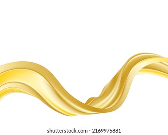 Cover design with chic golden wave. Design.design element.