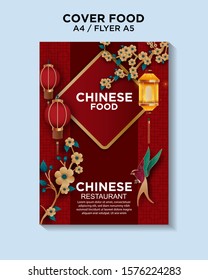 cover design Chinese food vector