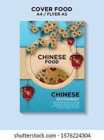 cover design Chinese food vector