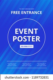 Cover design with circle. Geometric trendy design with gradients. Vector illustration.