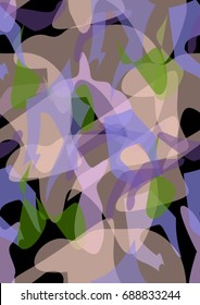 Cover design. Colored spots on a black background