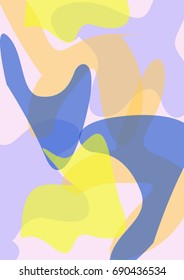 Cover design. Colored spots on a background