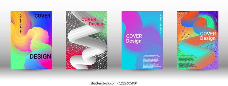 Cover design. Colorful Liquid Shapes. Abstract Background with Vibrant Gradient. Modern Color Wave Liquid.  Modern Vector Illustration.