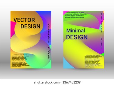 Cover design. Colorful Liquid Shapes. Abstract Background with Vibrant Gradient. Modern Color Wave Liquid.  Modern Vector Illustration.