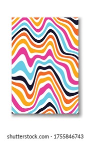 Cover design with colour background, Abstract colourful cover, Wave form colourful background, Liquid background